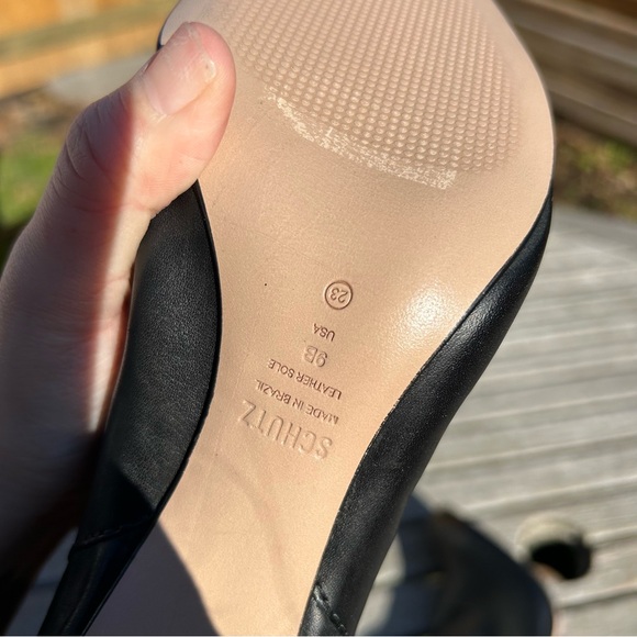 Schutz Women's knee high black leather boots size 9 - Picture 9 of 9